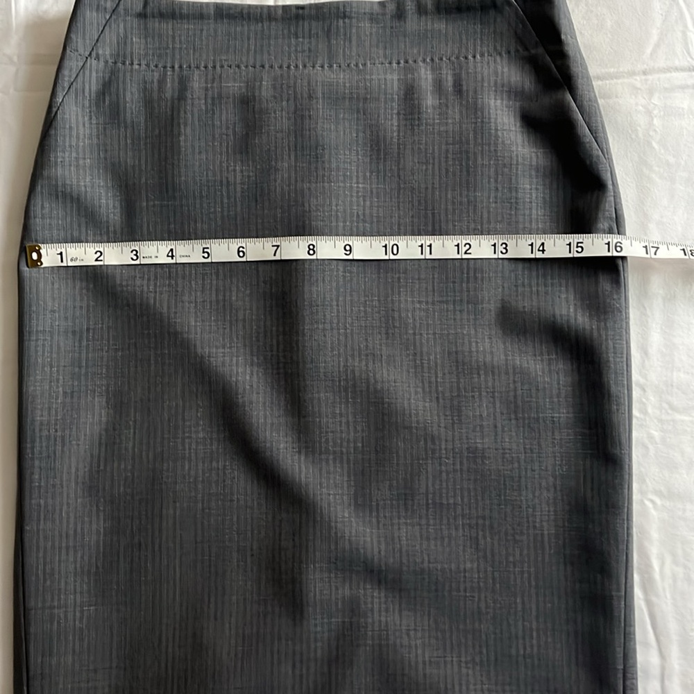 Banana Republic Grey Lightweight Wool Pencil Skirt Size 0 - Picture 7 of 8